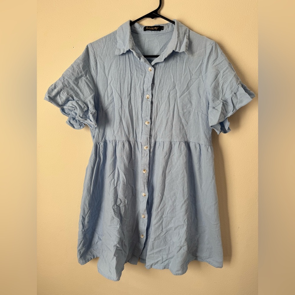 Baby Blue Mini Dress